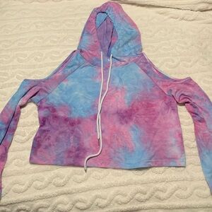 Tye Dye off the Shoulder Crop Top